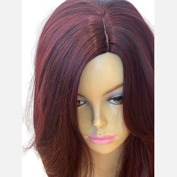 Paryk. Lang og flot i r�d med fin klip. L�ngde: 60cm