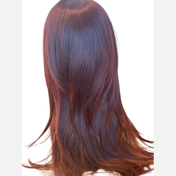 Paryk. Lang og flot i r�d med fin klip. L�ngde: 60cm
