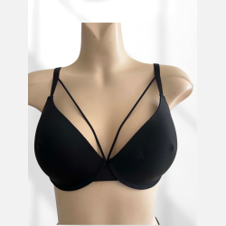 BH. Sort med indbygget vorte der kan ses igennem t�jet. 85C