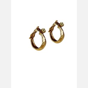 �reringe med clips, runde i guldlook.