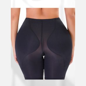 Bestseller! Hofte/Balle trusse . Lang model med virkelig flot og naturlig god fylde. Strammer ind foran. Sort . Str. S-2XL